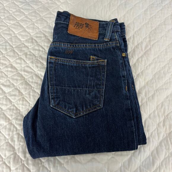 PRPS Japanese Selvedge Denim Jeans 30x32 Dark Wash Raw Slim Fit Premium Rigid - Picture 13 of 13